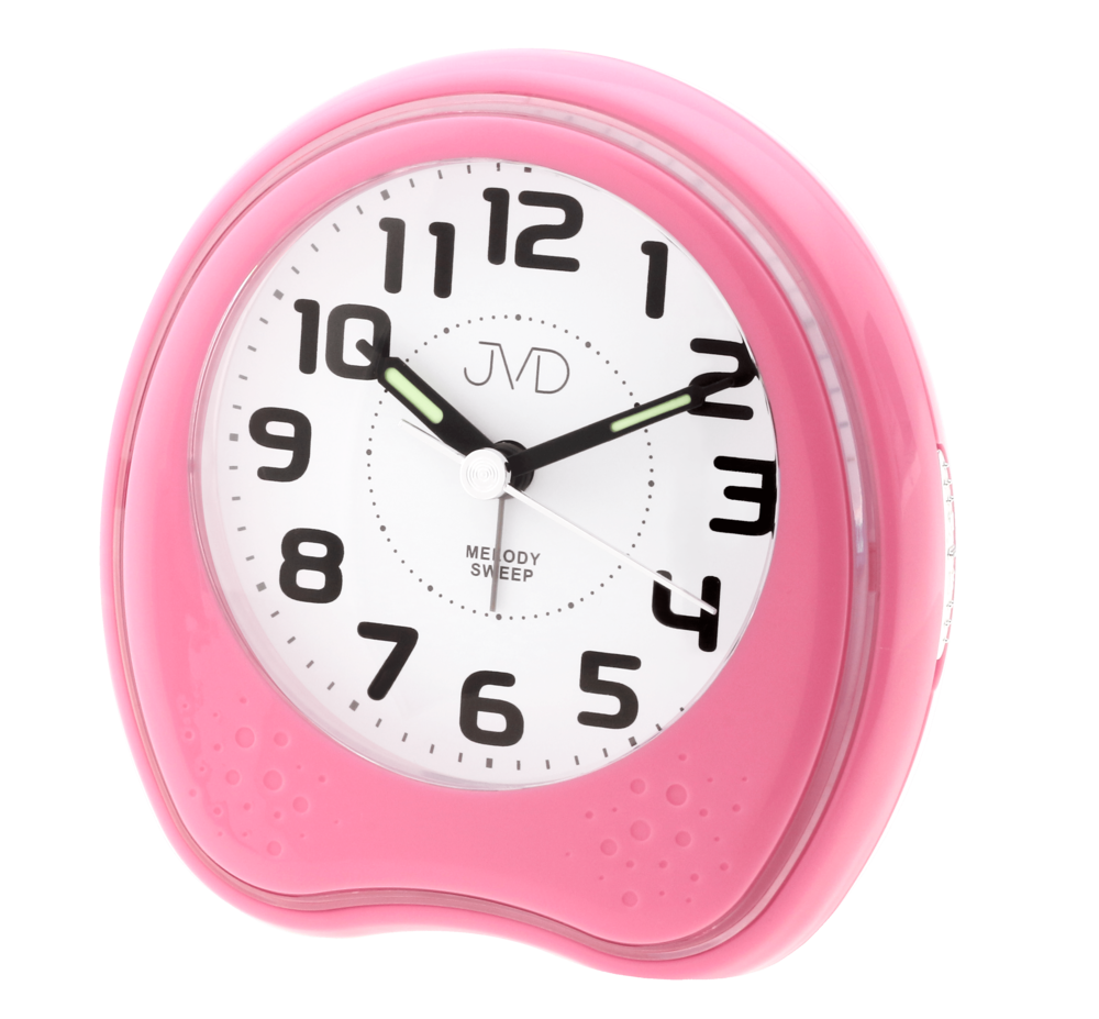 Budík Quartz JVD růžový SRP130.5