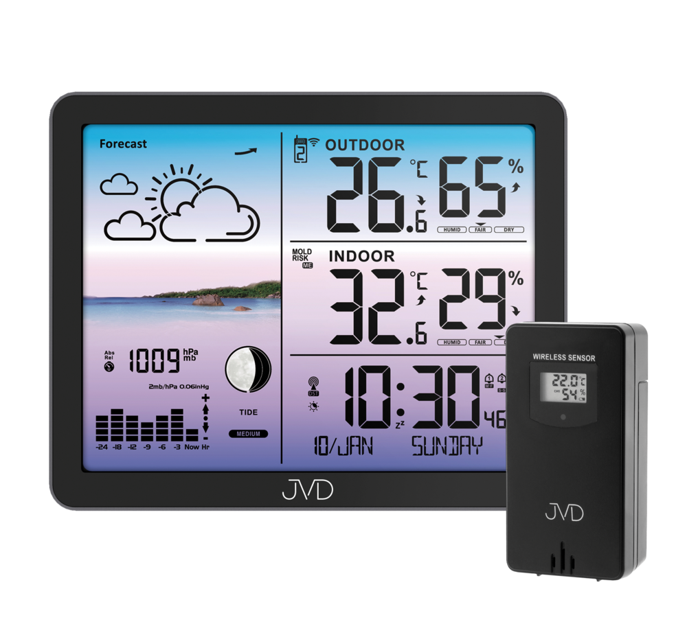 Rádiem řízená meteorologická stanice JVD RB3566.1