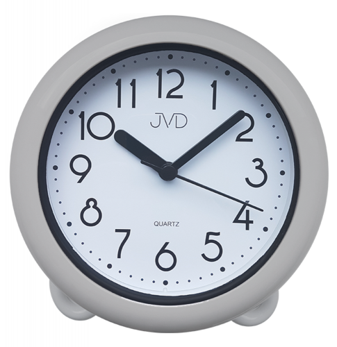 Koupelnové hodiny JVD stříbrné SH018.1