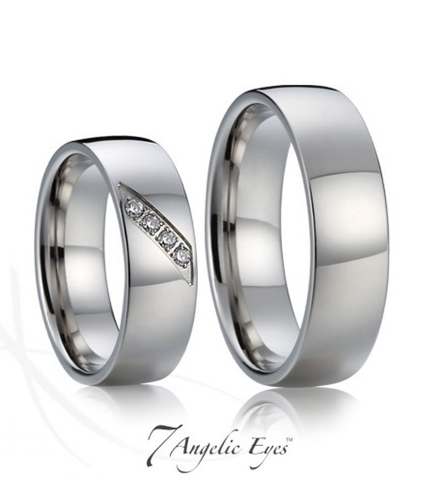 Snubní prsteny ocelové 017 Tristan a Isolda