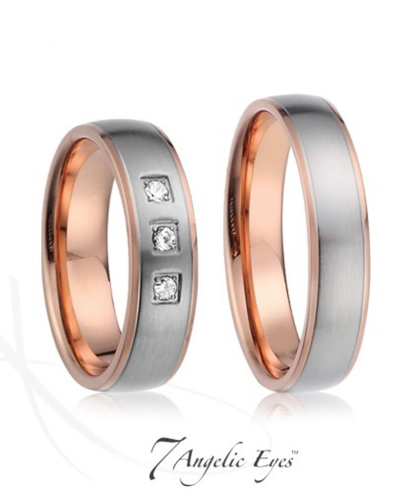 Snubní prsteny ocelové 018 William a Kate