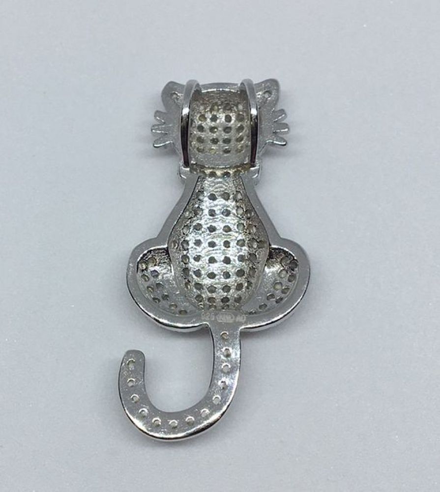 Stříbrný přívěšek kočka