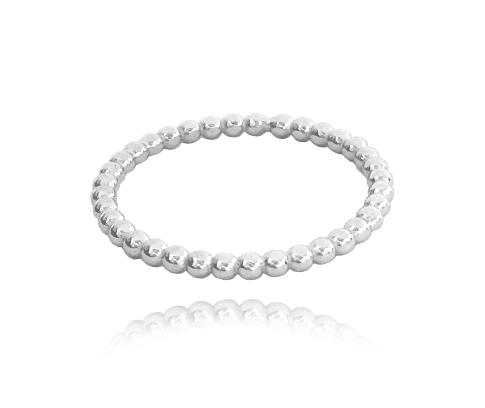 Kuličkový stříbrný prsten MINET vel. 62