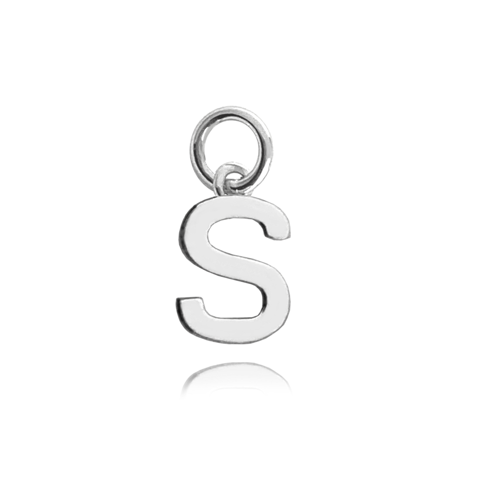 MINET Stříbrný přívěs drobné písmeno "S"