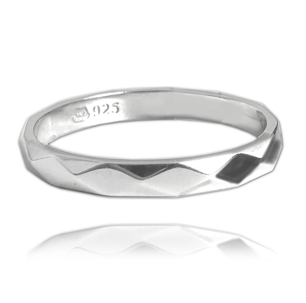 MINET Minimalistický snubní stříbrný prsten vel. 54