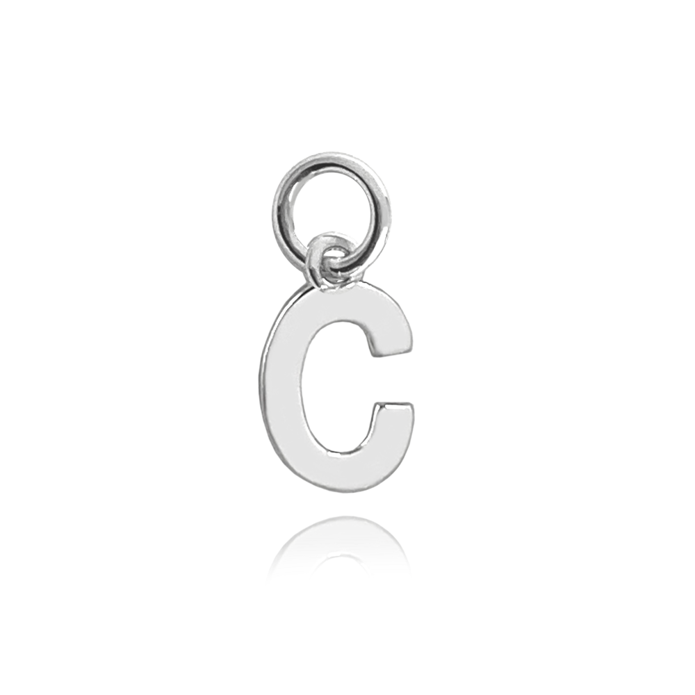 MINET Stříbrný přívěs drobné písmeno "C"