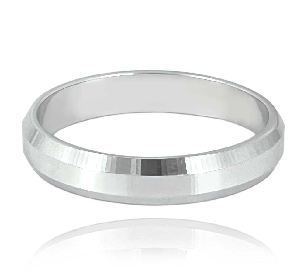 MINET+ Stříbrný snubní prsten 4.5 mm - vel. 59
