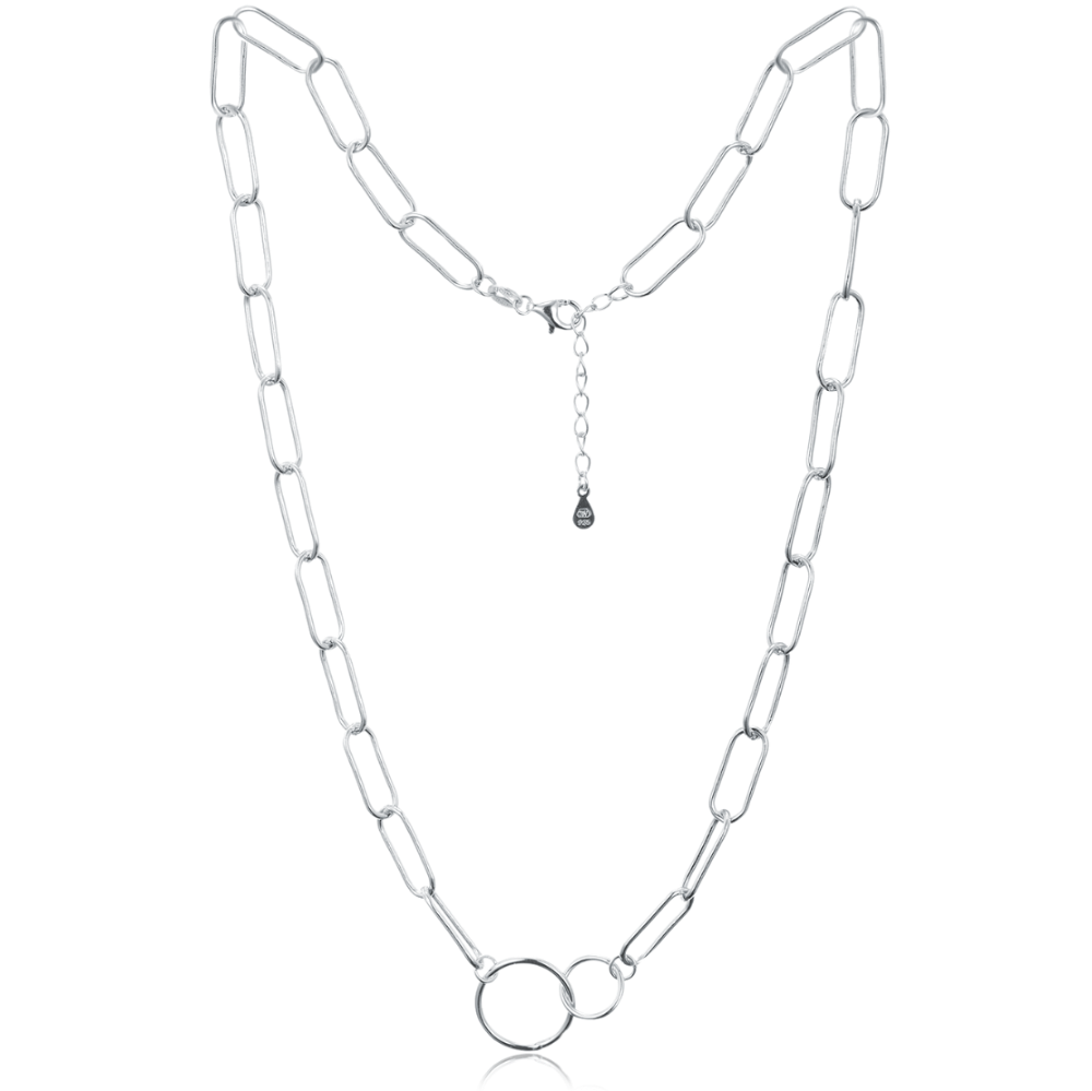 MINET Stříbrný náhrdelník v italském stylu