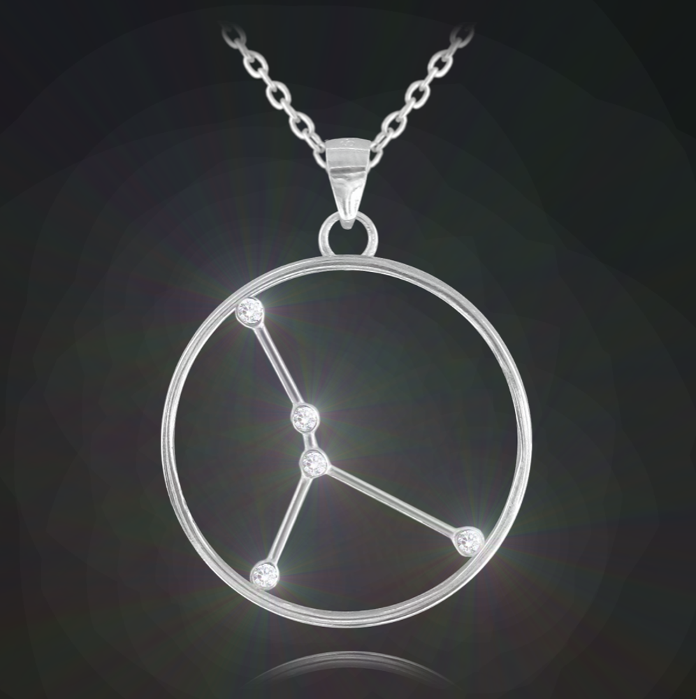 Stříbrný náhrdelník MINET Stars RAK Czech Crystal