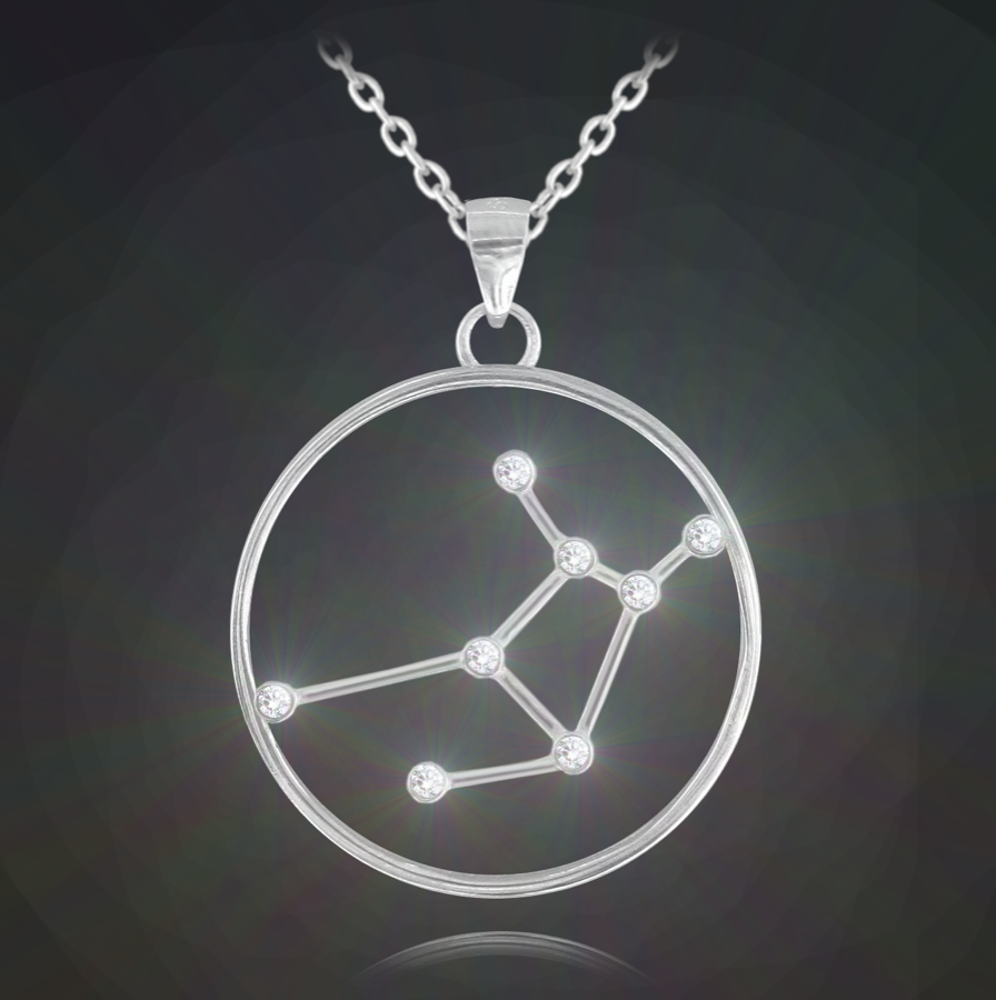 Stříbrný náhrdelník MINET Stars PANNA Czech Crystal