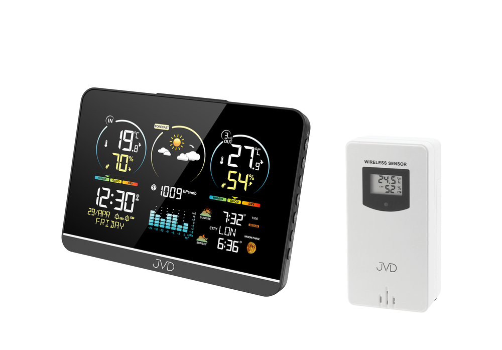 Rádiem řízená meteorologická stanice JVD RB3409