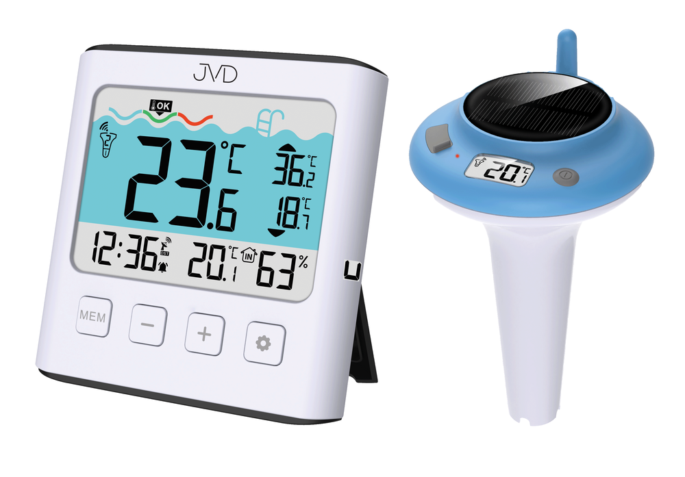 Teploměr s venkovním čidlem JVD T777