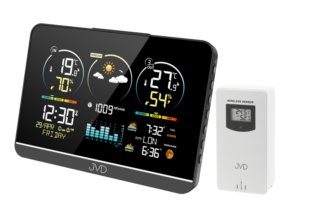 Rádiem řízená meteorologická stanice JVD RB3409