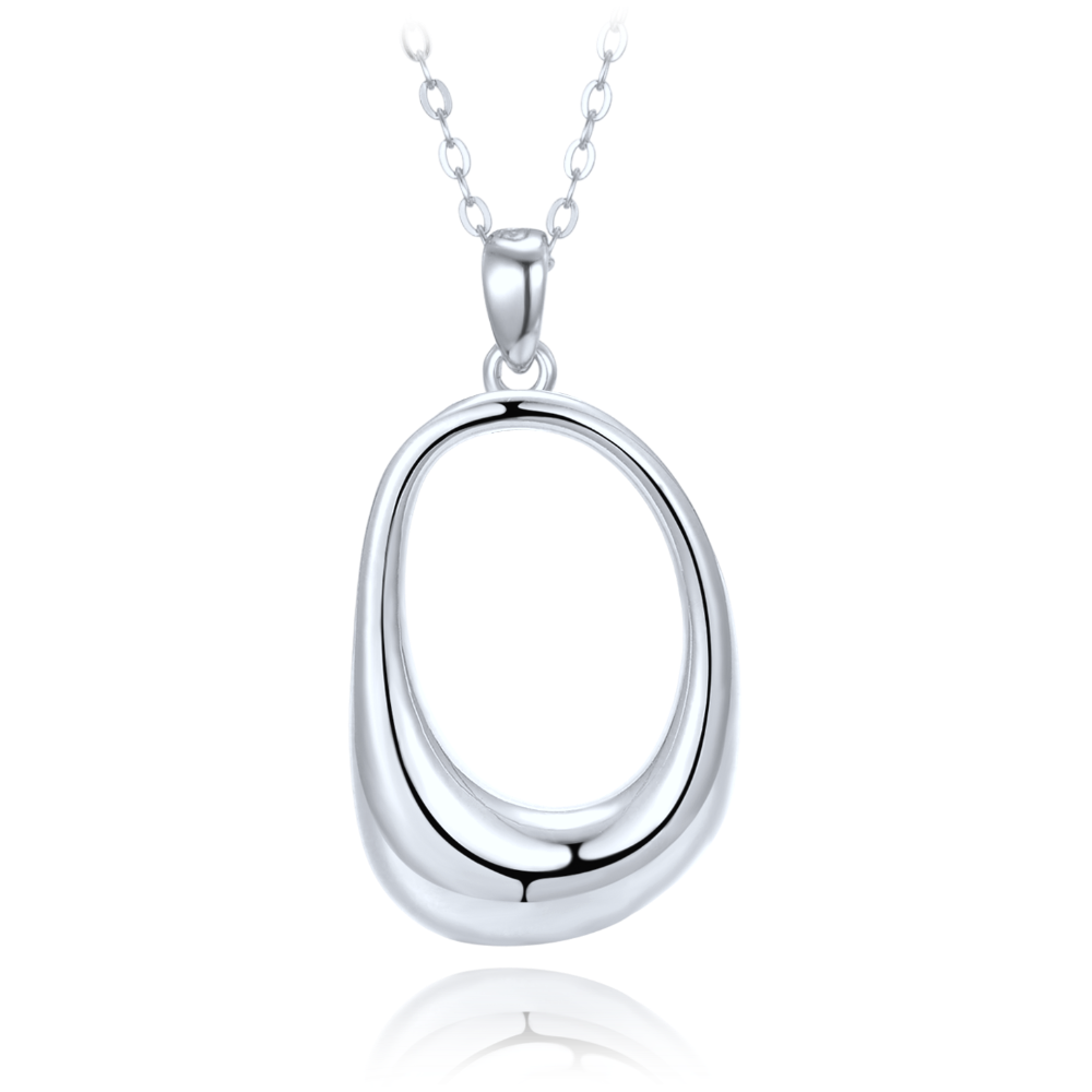 MINET Moderní stříbrný náhrdelník