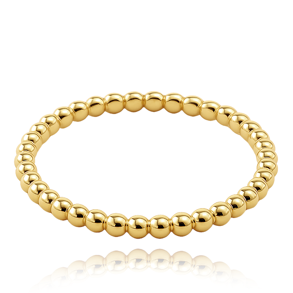 MINET Zlatý prsten s kuličkami Au 585/1000 vel. 60 - 0,95g