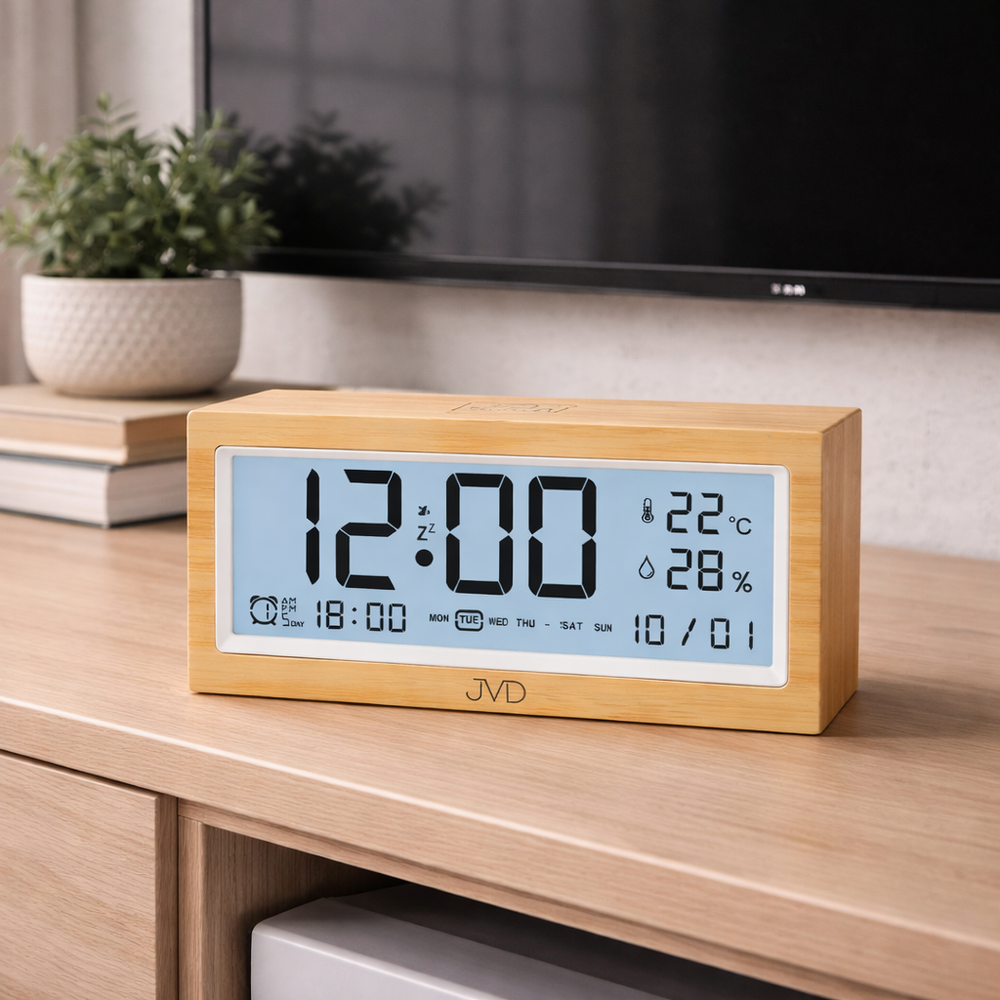 Budík svítící JVD SB2897