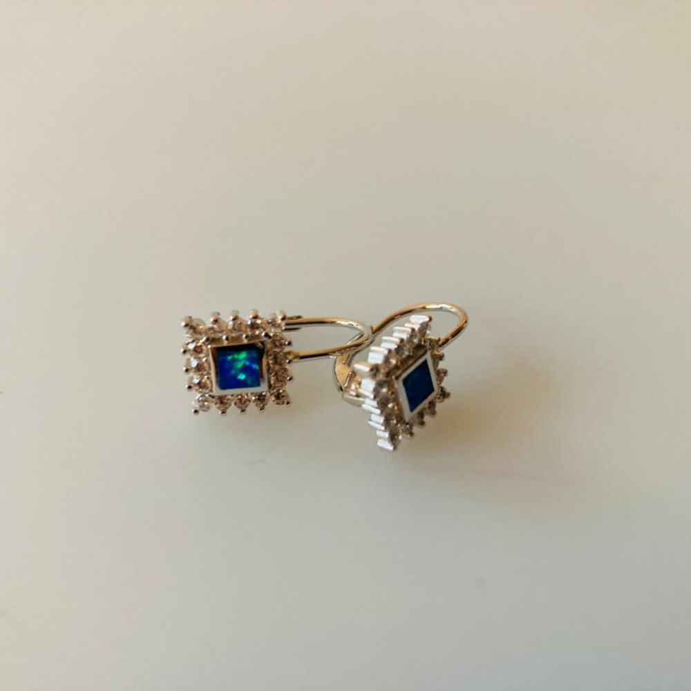 Náušnice s opálem MARVEL010