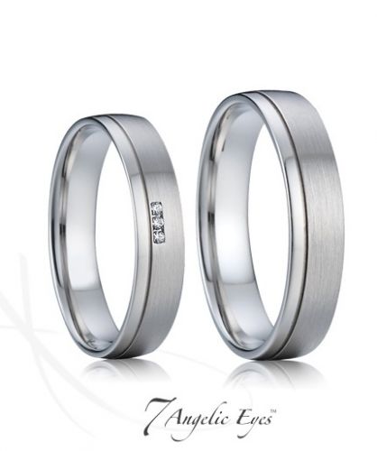 Snubní prsteny ocelové 009 Evžen a Taťána