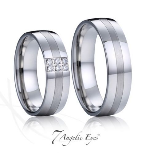 Snubní prsteny ocelové 031 Amadeo a Jeanne