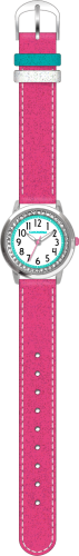 Růžové třpytivé dívčí dětské hodinky se kamínky CLOCKODILE SPARKLE