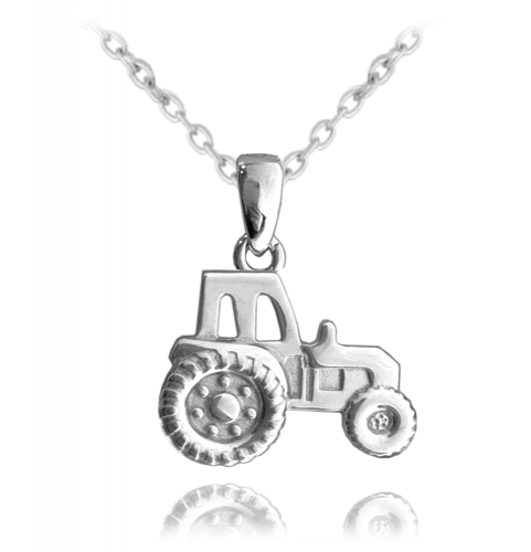 MINET Stříbrný náhrdelník TRAKTOR