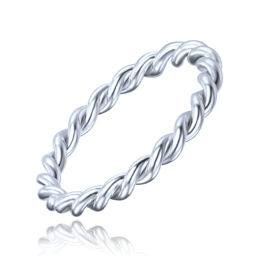 MINET Elegantní stříbrný prsten vel. 50