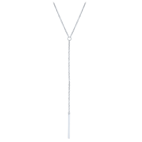 MINET Elegantní stříbrný náhrdelník tyčka
