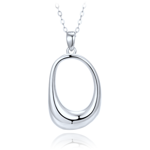 MINET Moderní stříbrný náhrdelník