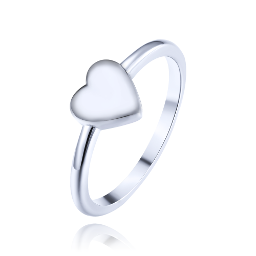 MINET Elegantní stříbrný prsten se srdcem vel. 50 