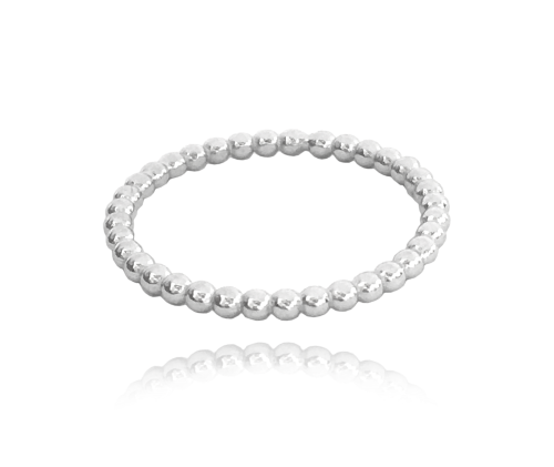 MINET Kuličkový stříbrný prsten vel. 59 