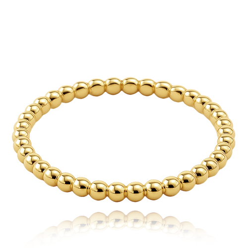 MINET Zlatý prsten s kuličkami Au 585/1000 vel. 60 - 0,95g