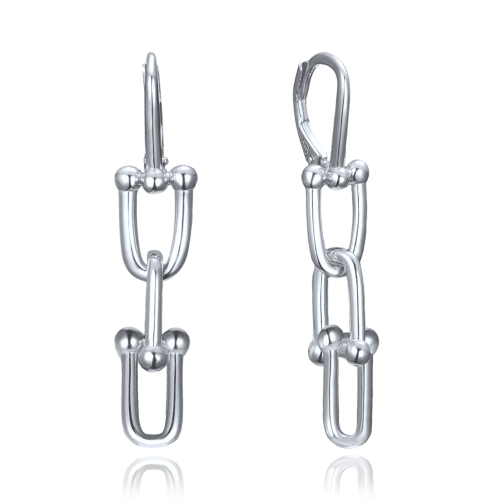 MINET Moderní stříbrné náušnice