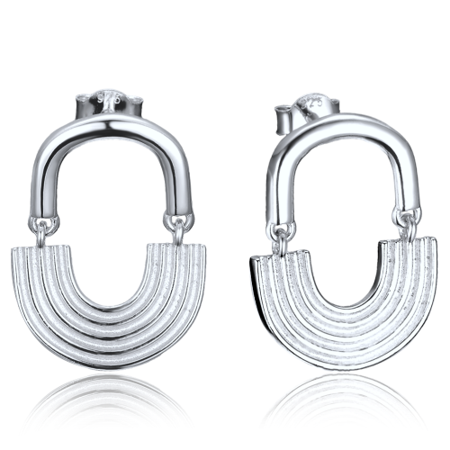 MINET Moderní stříbrné náušnice