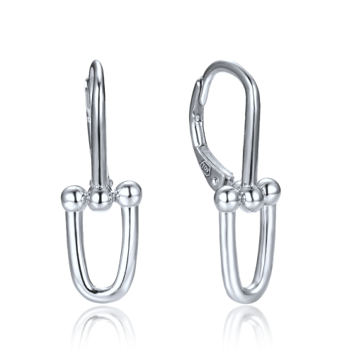 MINET Moderní stříbrné náušnice