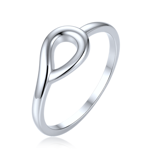 MINET Elegantní zvlněný stříbrný prsten vel. 56