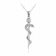 MINET Stříbrný náhrdelník AESKULAPOVA HŮL s bílým zirkonem