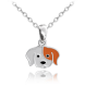 MINET X CLOCKODILE Dětský stříbrný náhrdelník PEJSEK