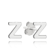 MINET Stříbrné náušnice písmeno "Z"