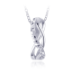 MINET Broušený stříbrný náhrdelník