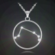 Stříbrný náhrdelník MINET Stars BERAN Czech Crystal